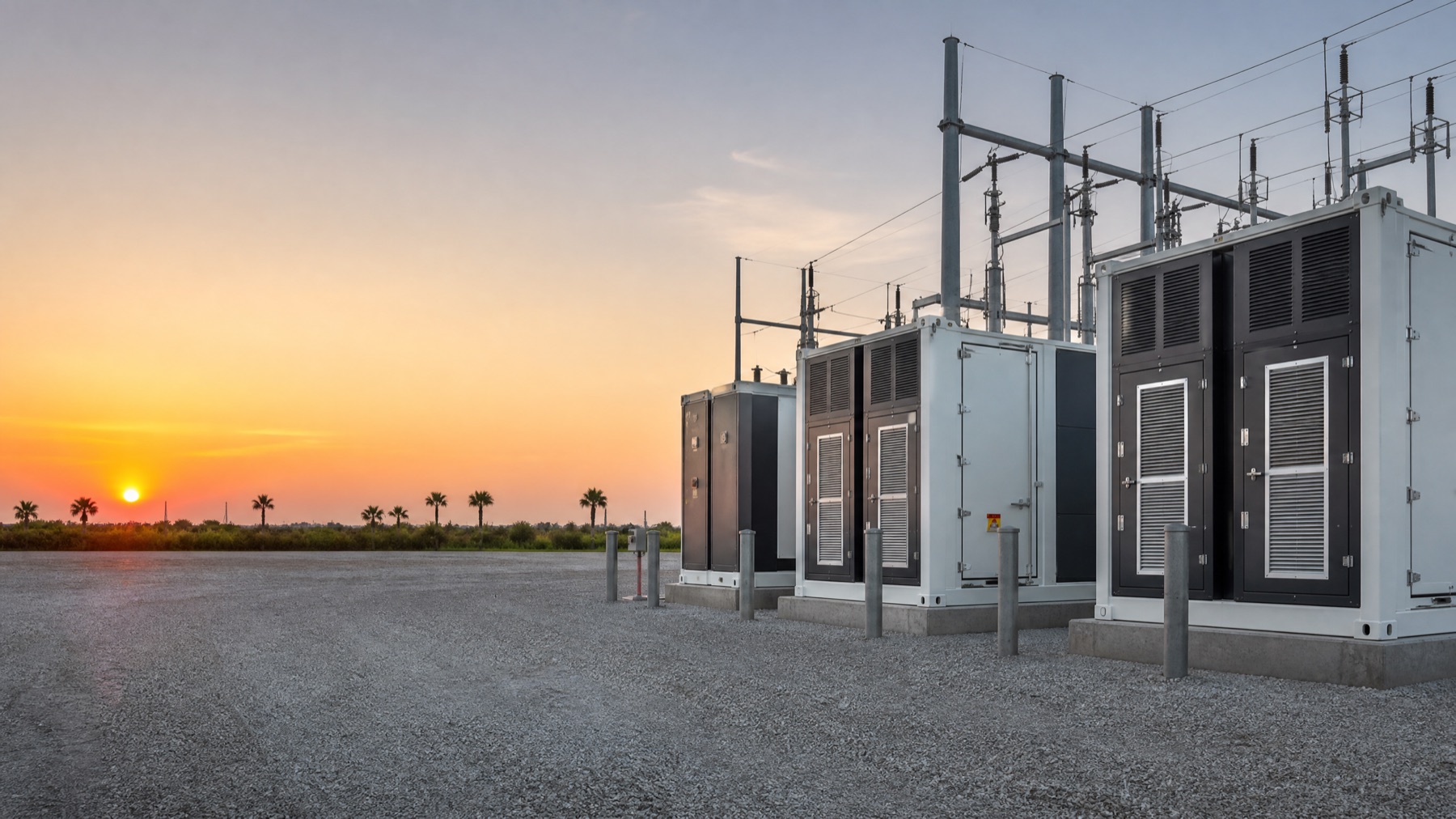 Containerized energy storage at a coastal industrial facility